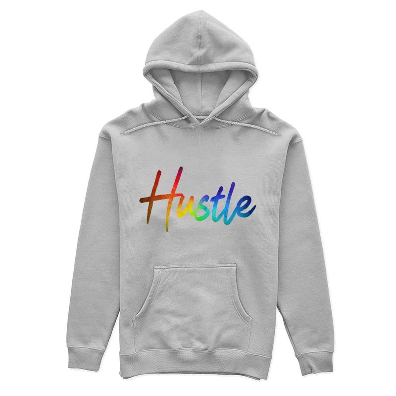 Colorful Hustle Typography Female Pullover Hoodie