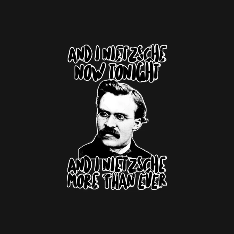 Friedrich Wilhelm Nietzsche Humor Lyric - Retro Styled Graphic Design Female Long Sleeve T-Shirt