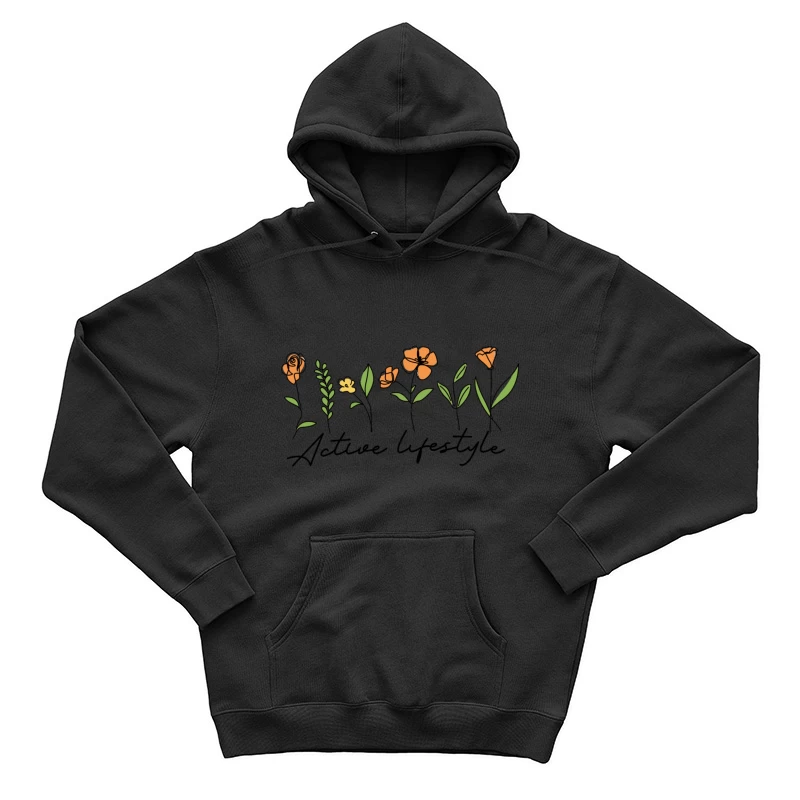 Aktiver Lebensstil mit floralen Designs Herren Pullover Hoodie