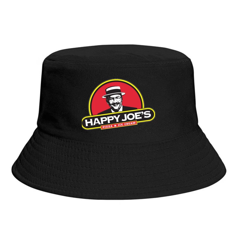 Happy Joe's Pizza & Ice Cream Vintage Restaurant Logo Bucket Hat