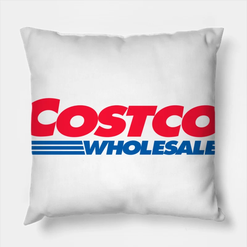 Costco Wholesale Corporation Logo Design Throw Pillow