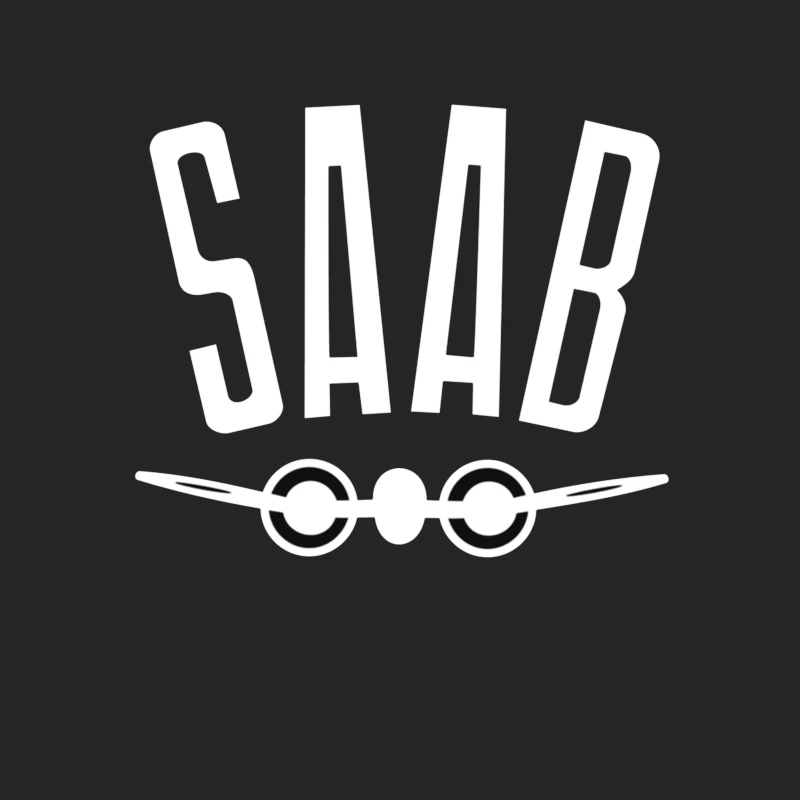 SAAB Aviation Company Minimalist Logo Design Female Pullover Sweatshirt