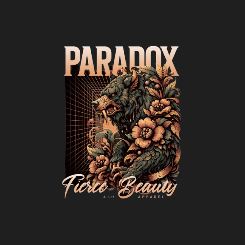 Paradoxe de l'ours, motif floral, beauté féroce Homme Débardeur