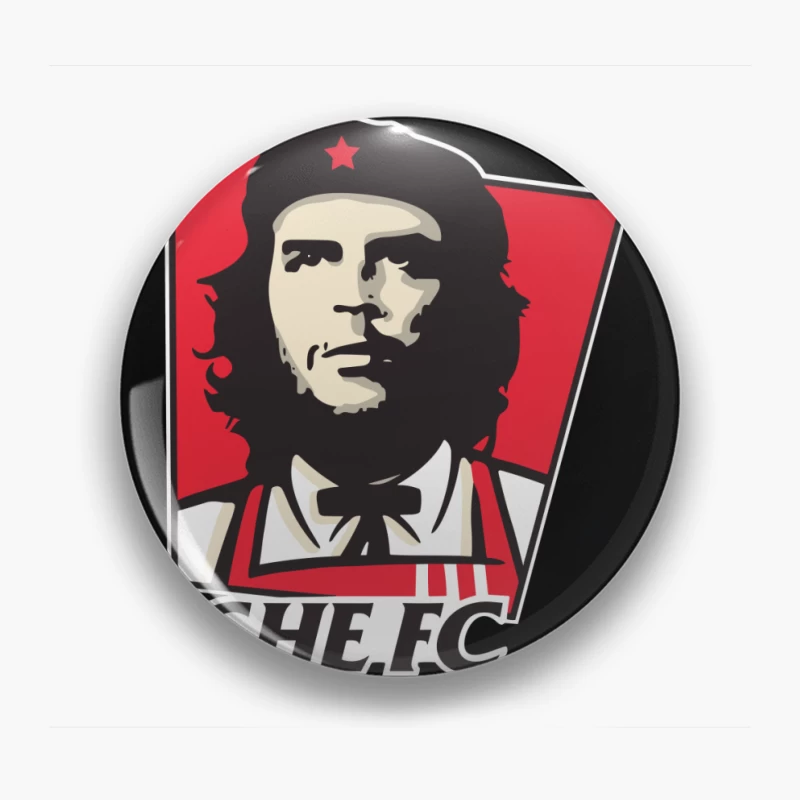 Che Guevara Inspired Sports Team Logo Pin