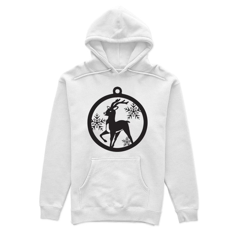 Ornement de renne avec flocons de neige Femme Sweat à capuche