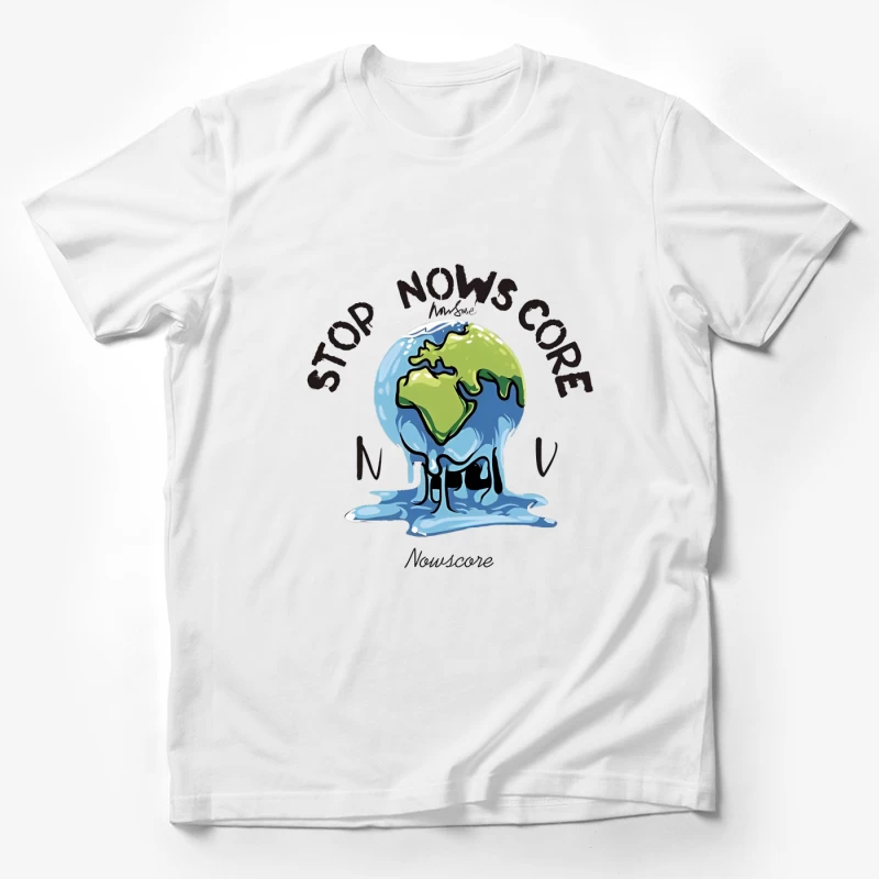 Schmelzende Erde Kunst Herren T-Shirt