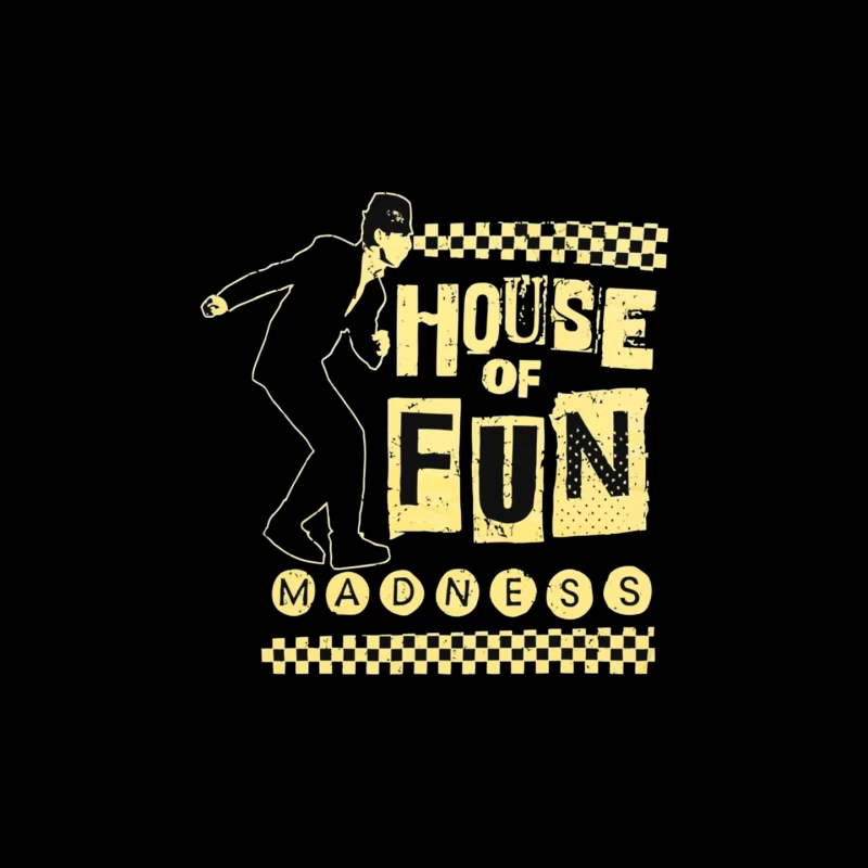 Madness - House of Fun Vintage Band Logo Design Mouse Pad