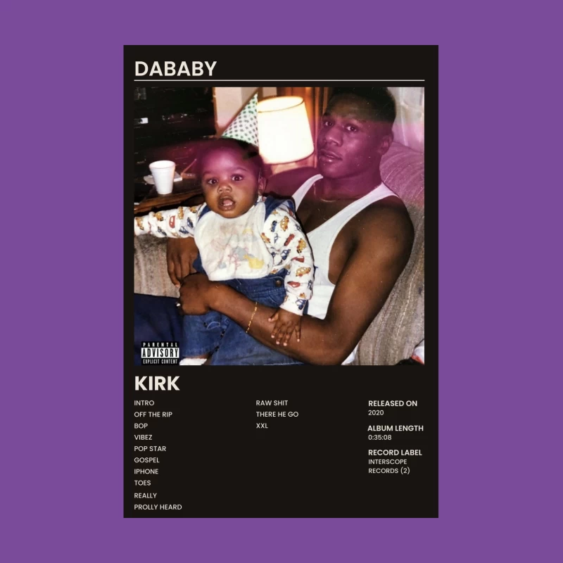 Hip Hop Album Cover Featuring Father and Son Female T-Shirt