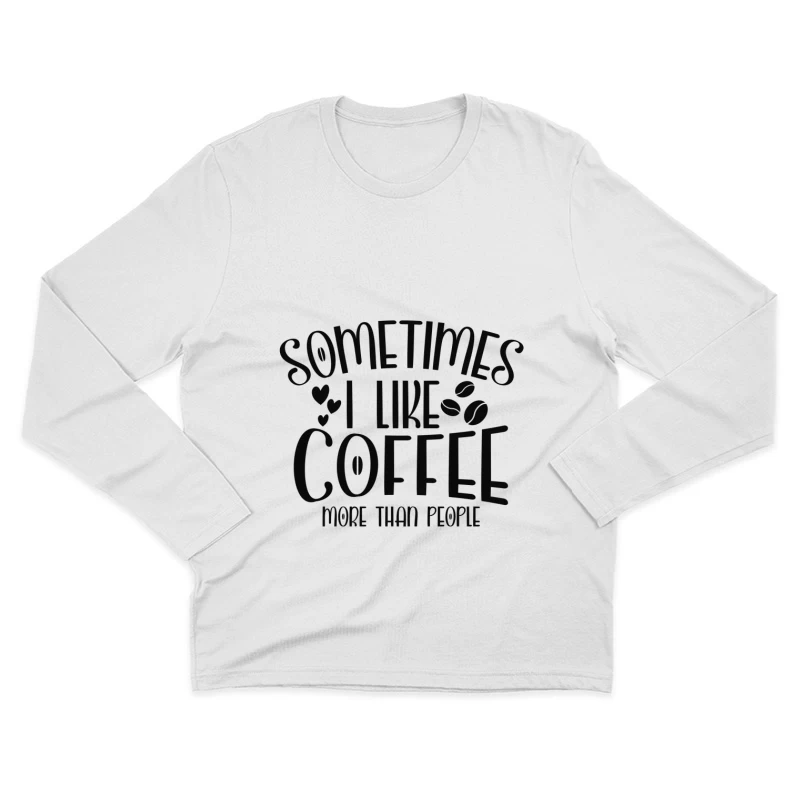 Amour pour le café Homme Manches Longues T-Shirt