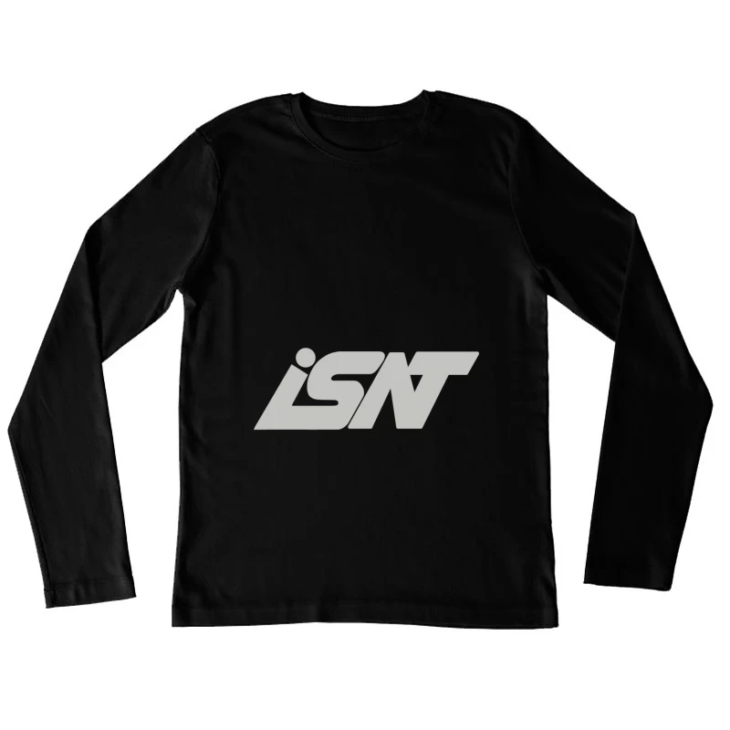 Minimalistisches ISNT-Logo Damen Langarm T-Shirt