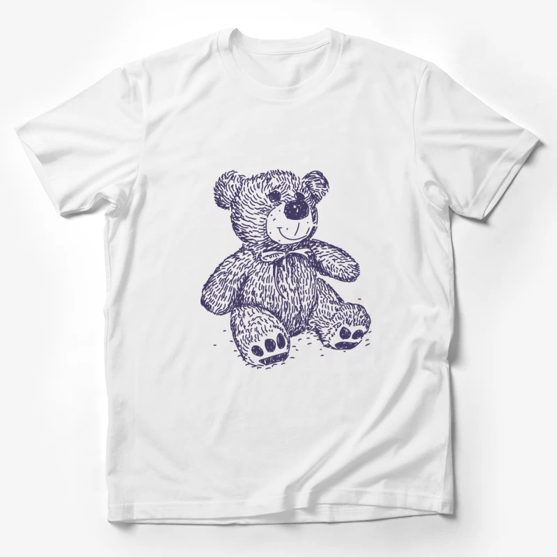 Niedlicher Teddy mit Schleife Herren T-Shirt