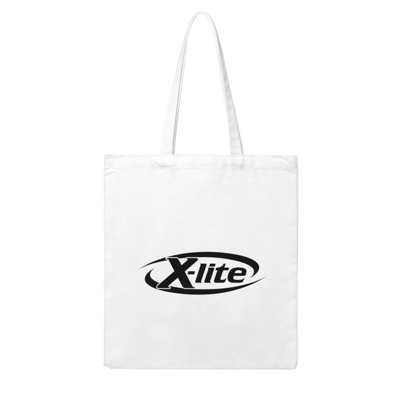 X-lite Black and White Brand Logo Design Cotton Tote Bag