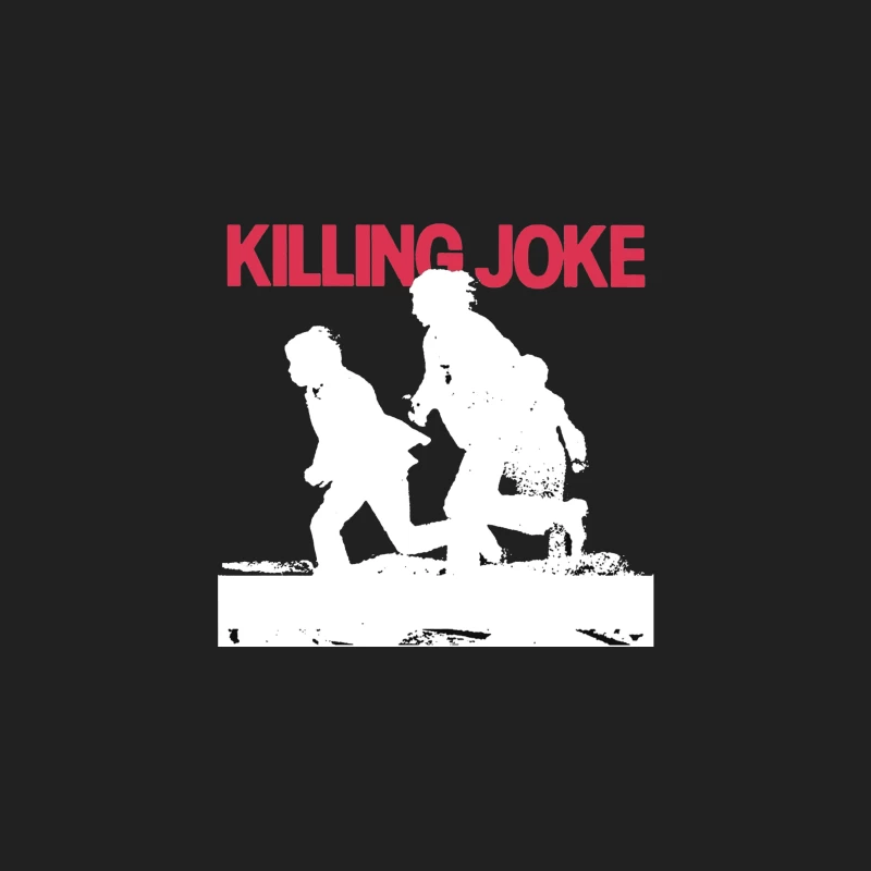 Killing Joke Post-Punk Album Cover with White Silhouettes Bucket Hat