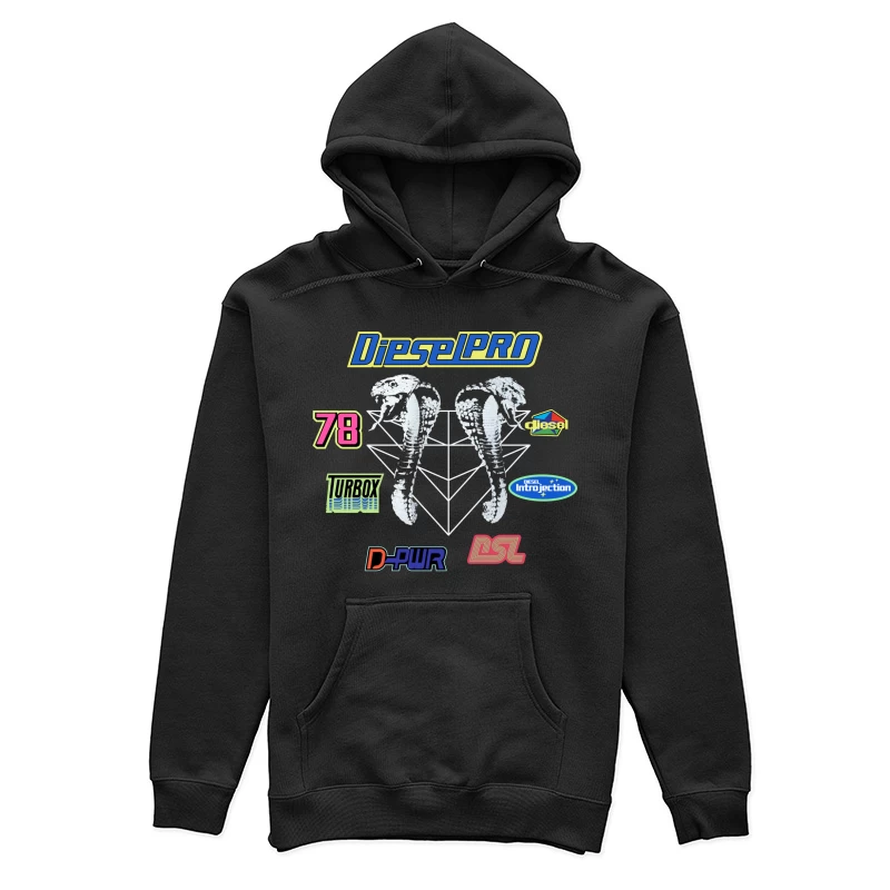 Sportliches Cobramotors Design mit Logos Damen Pullover Hoodie