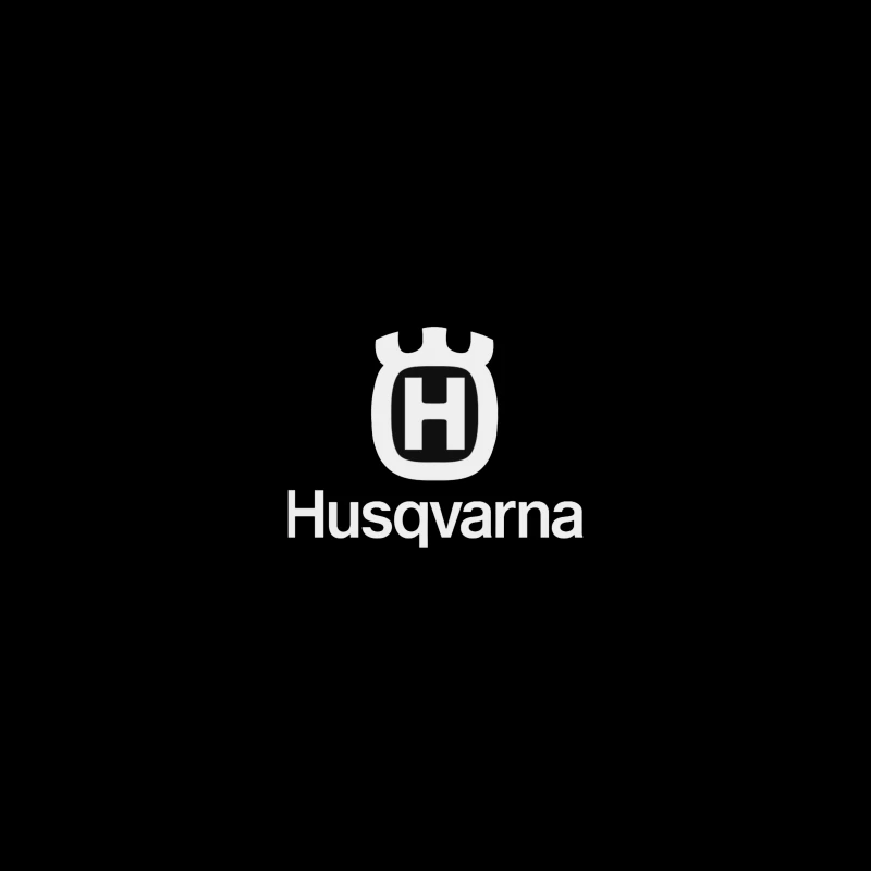 Husqvarna Brand Logo in Black and White Coffee Mug