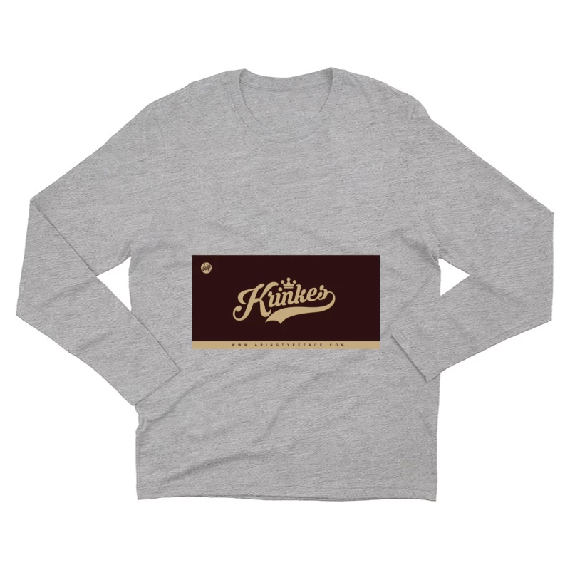 Logo rétro avec couronne Homme Manches Longues T-Shirt