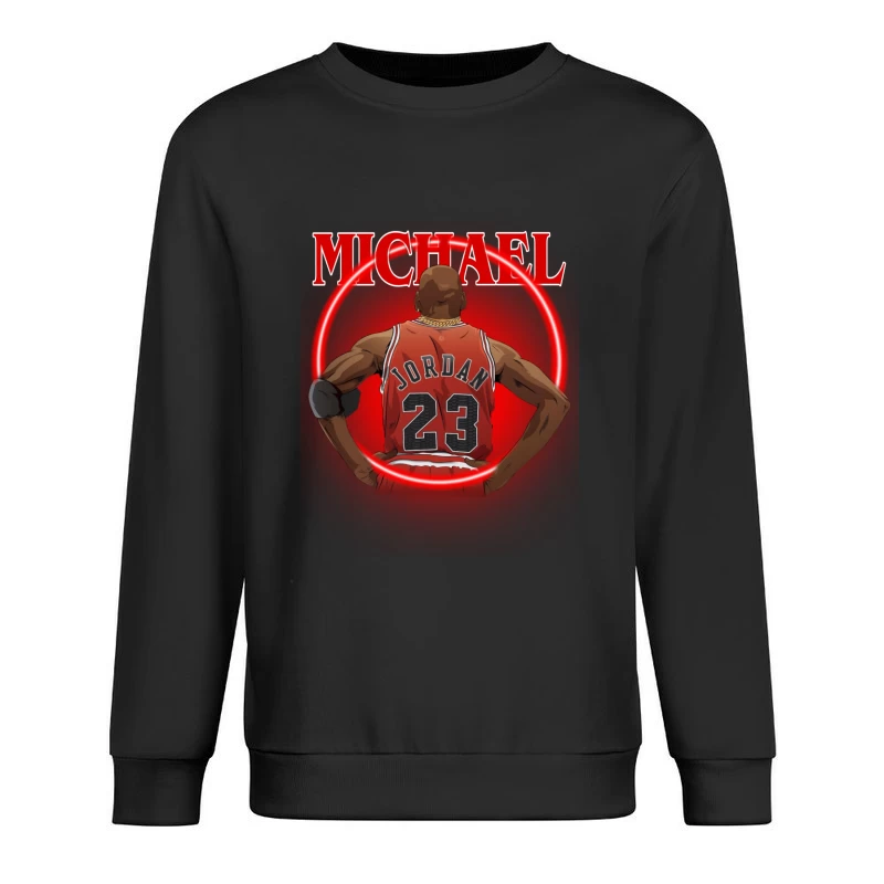 Michael Jordan Basketball Animation Male Pullover Sweatshirt