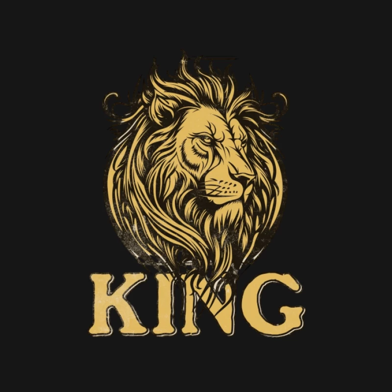 Majestätisches Löwendesign Damen T-Shirt
