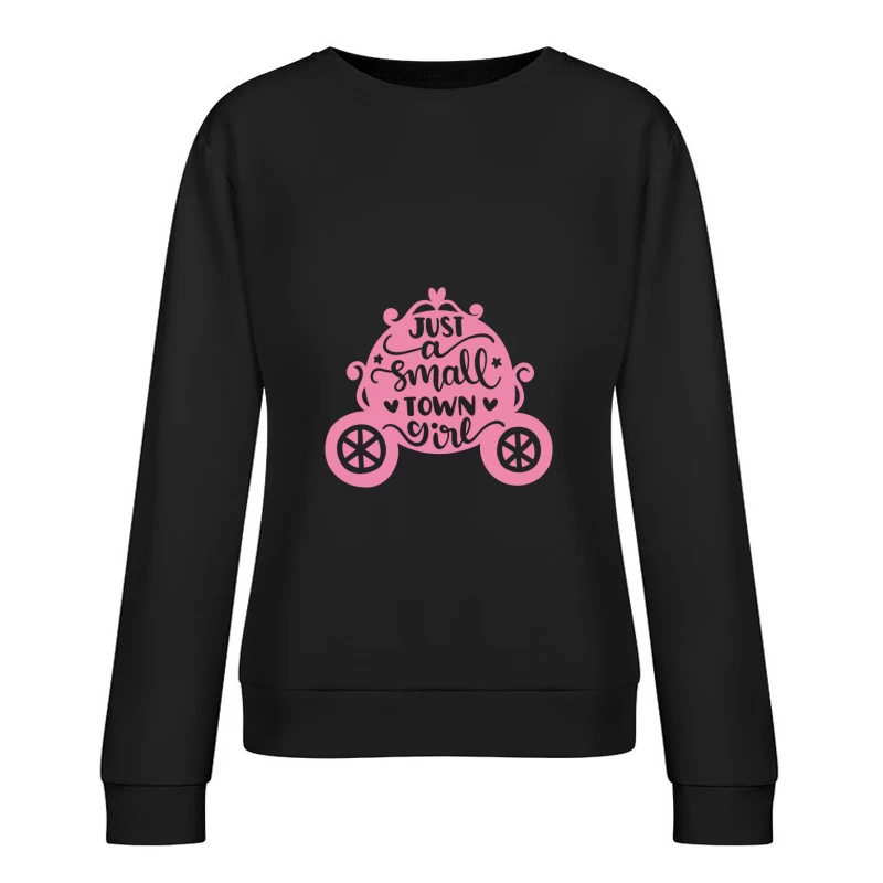 Citrouille rose avec texte Femme Sweat-shirt à enfiler