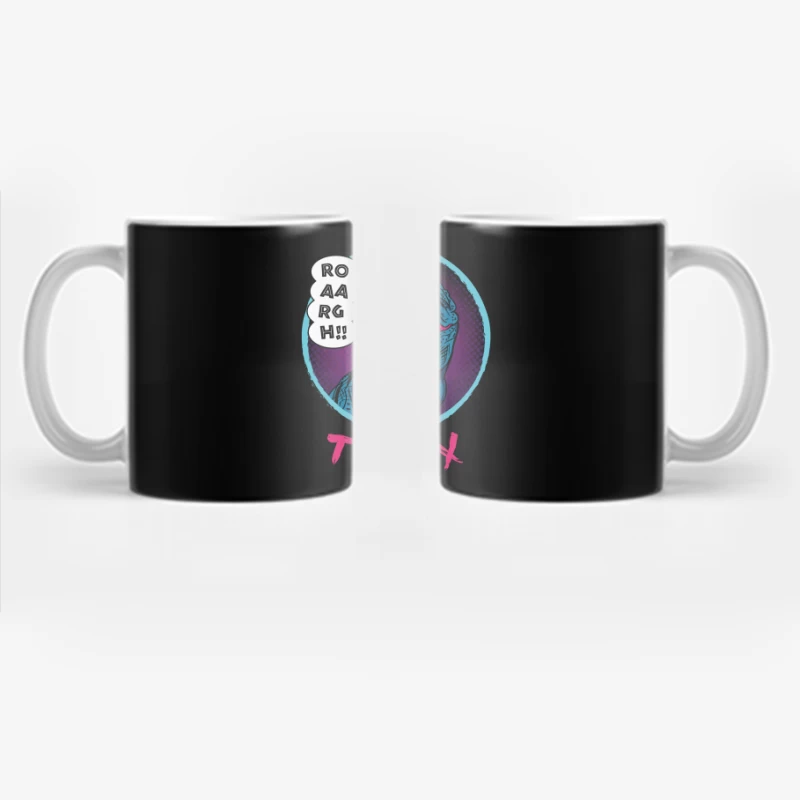 Neon T-Rex Power Coffee Mug