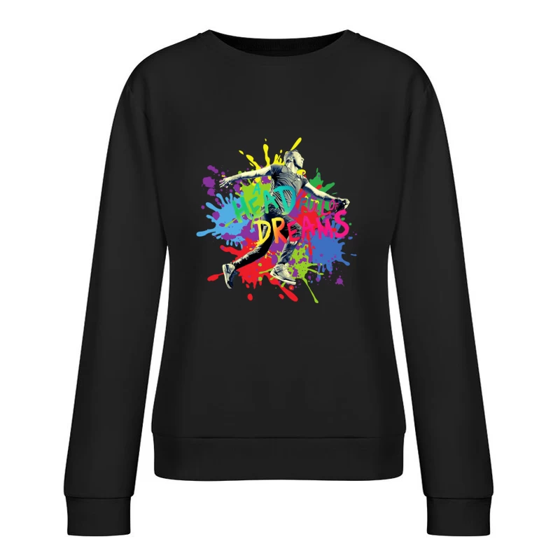 Coldplay Splash Color Female Pullover Sweatshirt