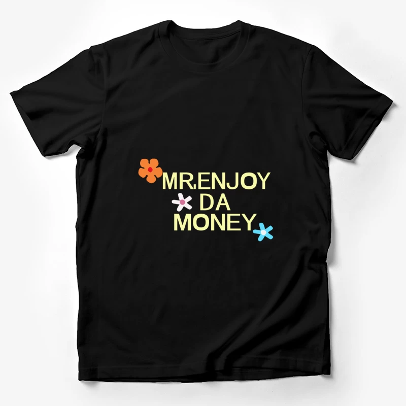 Florales Geldmotiv Herren T-Shirt