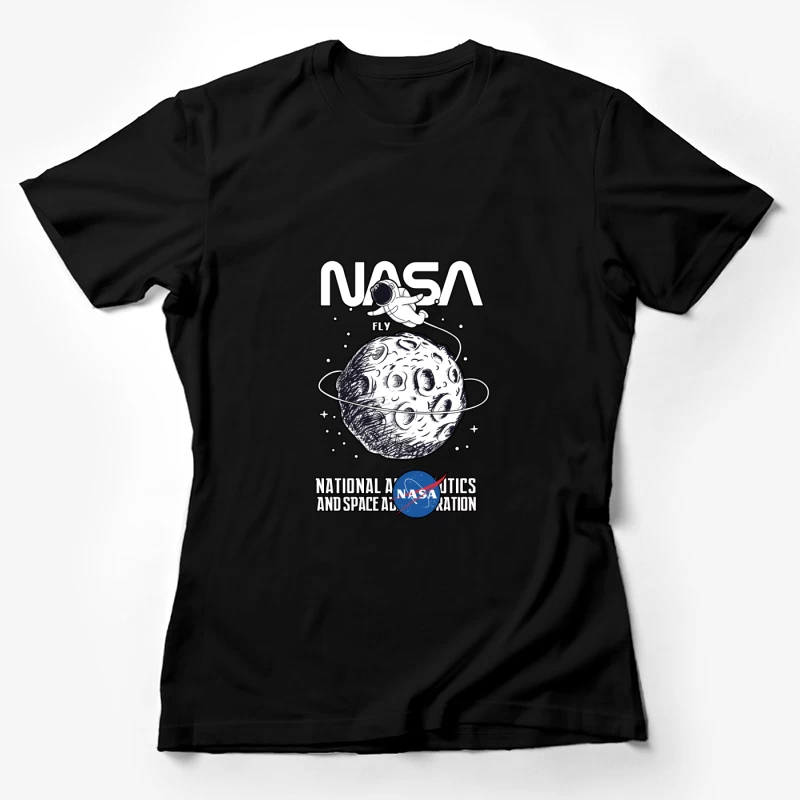NASA-Entwurf mit Astronauten und Mond Damen T-Shirt