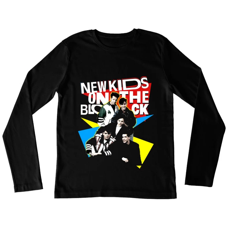 New Kids On The Block Retro Album Art Design Female Long Sleeve T-Shirt