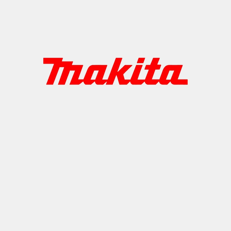 Makita Power Tools Brand Logo in Red Typography Male Tank Top