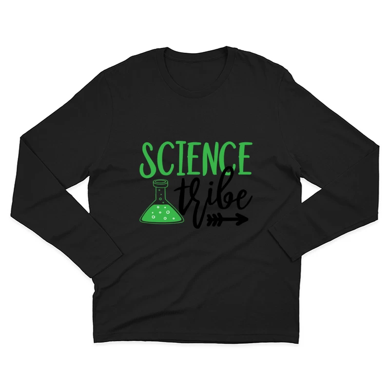 Tribu de la science avec tube à essai Homme Manches Longues T-Shirt