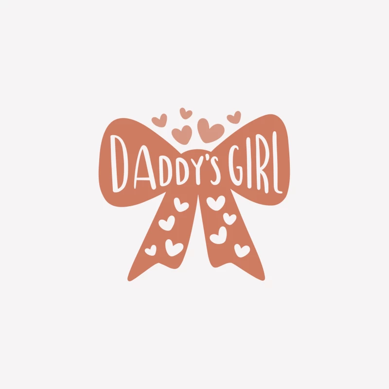Nœud rose avec cœurs et texte 'Daddy's Girl' Femme T-Shirt