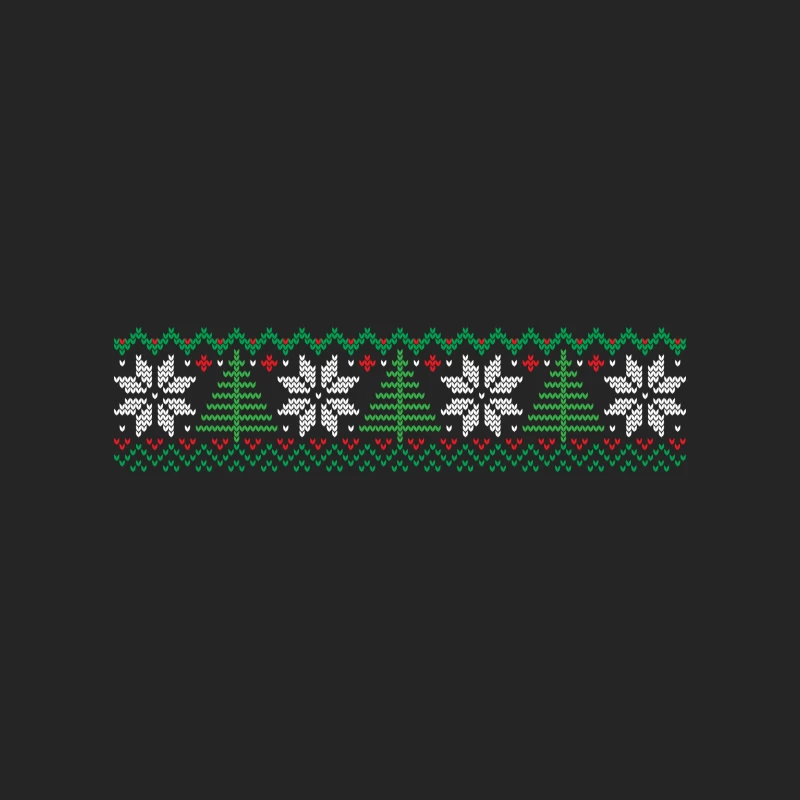 Motif de Noël traditionnel avec sapins et flocons Homme Sweat-shirt à enfiler