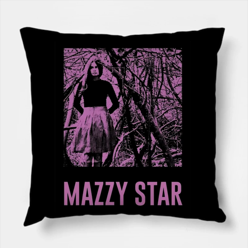 Mazzy Star Purple Throw Pillow