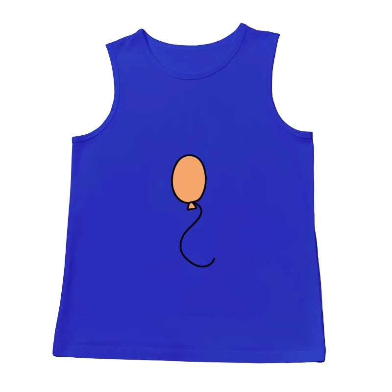 Ballon orange avec ficelle noire Homme Débardeur