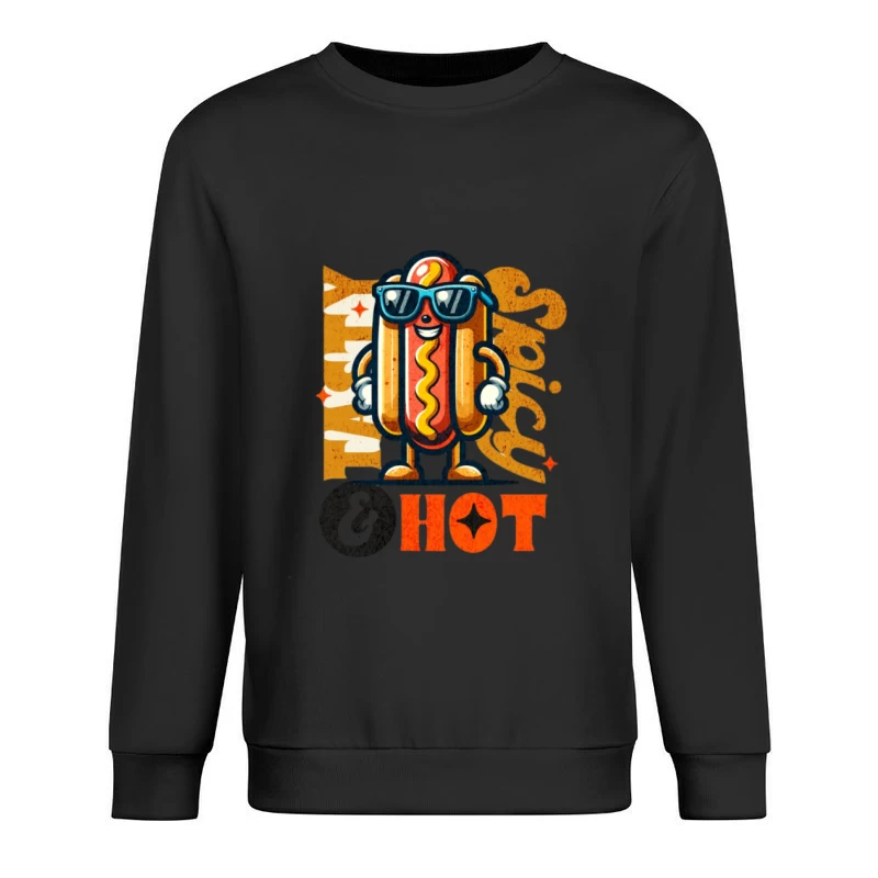 Graphique amusant de hot-dog épicé Homme Sweat-shirt à enfiler