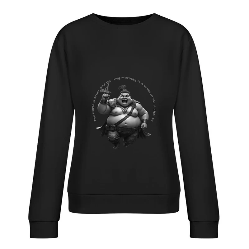 Warrior 3d toon Female Pullover Sweatshirt