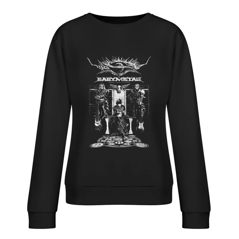 Babymetal Road to Europe Female Pullover Sweatshirt