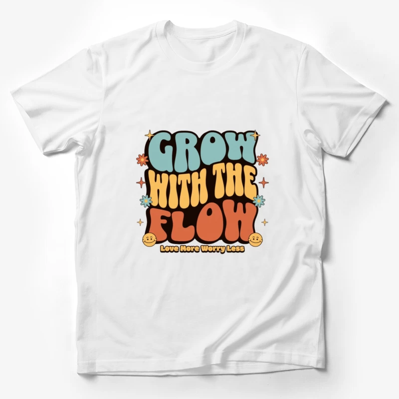 Wachse mit dem Fluss Motiv Herren T-Shirt
