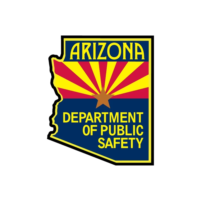 Arizona Department of Public Safety Official Logo Throw Pillow