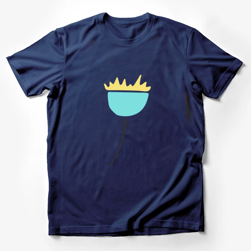 Fleur artistique minimaliste Homme T-Shirt