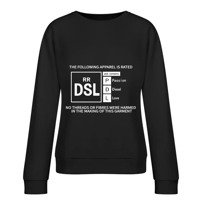 Modeetikett mit humorvollen Elementen Damen Pullover Sweatshirt