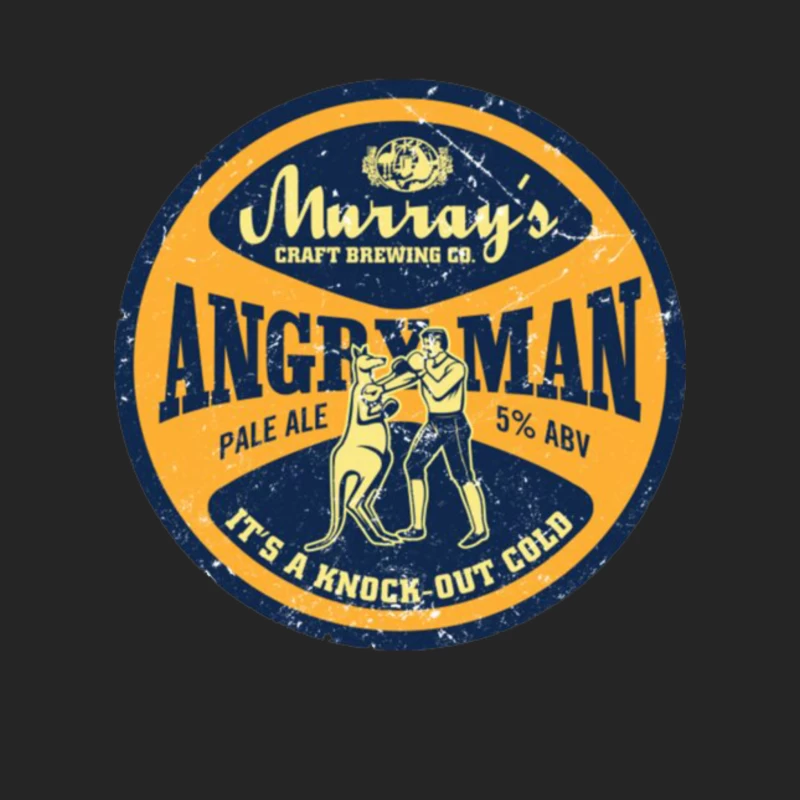 Angry Man Pale Ale Male Pullover Sweatshirt