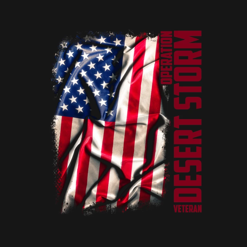 Drapeau Américain Déchiré - Opération Desert Storm Femme T-Shirt