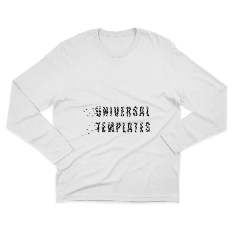 Modèle Universel Éléments Ronds Homme Manches Longues T-Shirt
