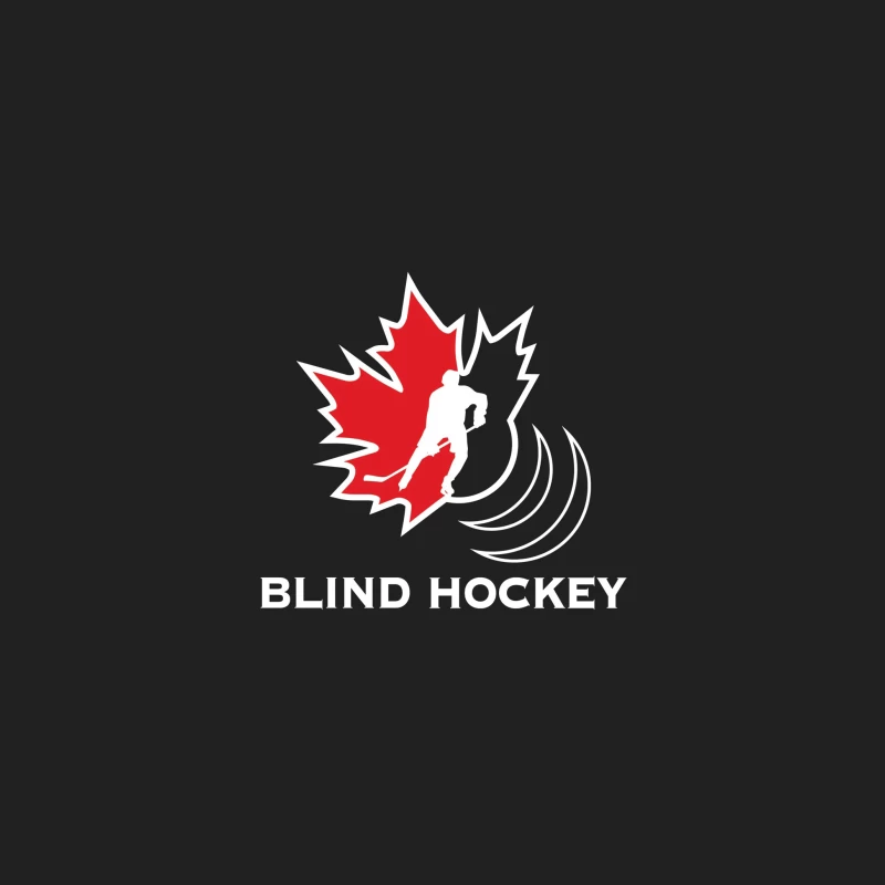 Canadian Blind Hockey Sports Logo Design Bucket Hat