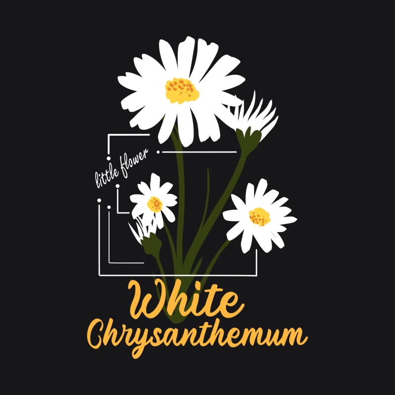 Weiße Chrysantheme Design Herren Pullover Hoodie