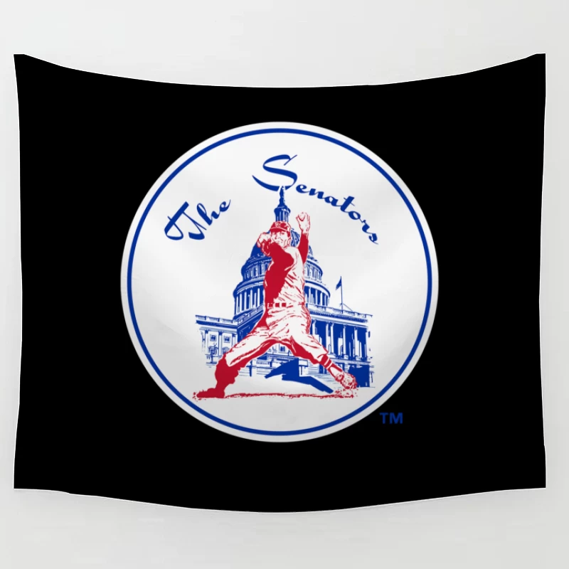 Washington Senators Baseball Club Tapestry
