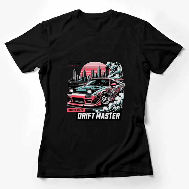 Drift Auto in Stadtlandschaft Damen T-Shirt