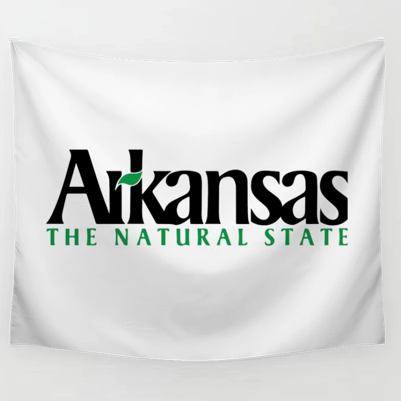 Arkansas Natural State Official Tourism Logo Design Tapestry