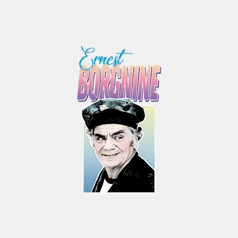 Ernest Borgnine Retro Styled Tribute Design Male Tank Top